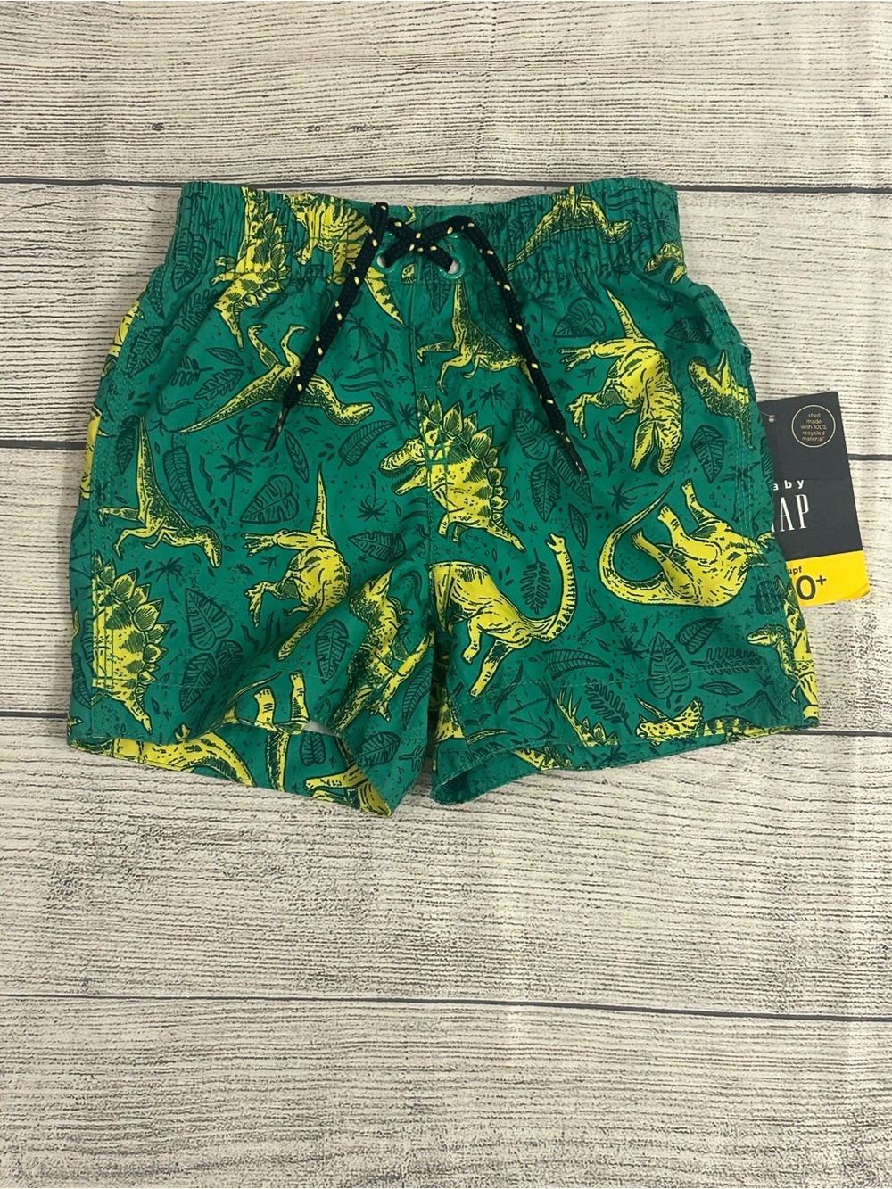Baby Gap Dino swim trunks size 12-18 months boys
